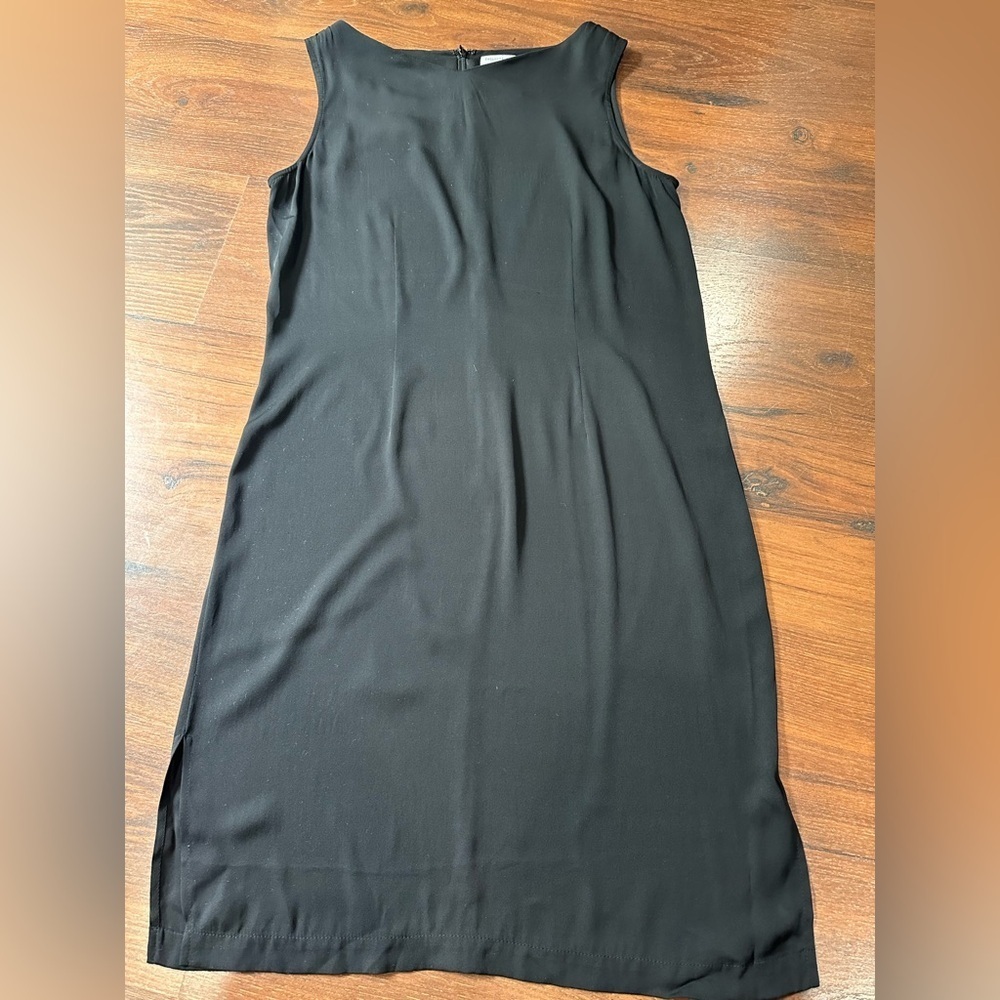Lord&Taylor silk black dress Sz Medium